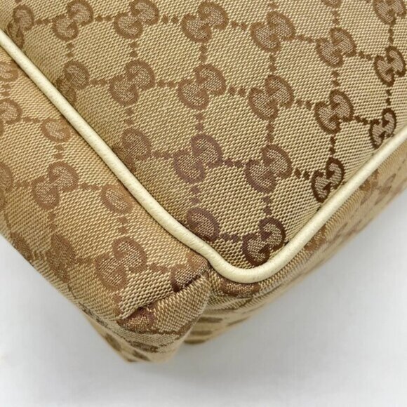 Gucci GG Canvas Sherry Line Beige/Ivory Shoulder Bag 329-050925 - Picture 8 of 16